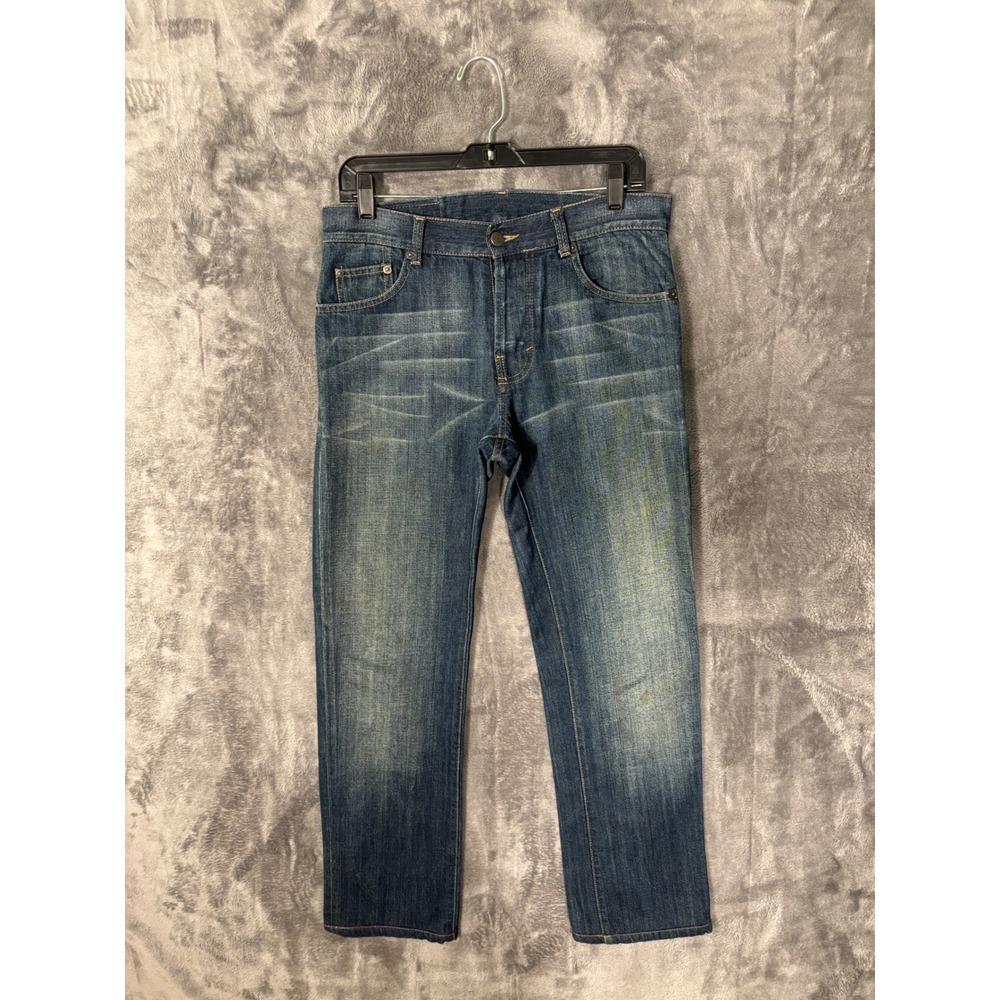 United Colors of Benetton Mens Straight Leg Jeans Medium Wash Blue 33x30